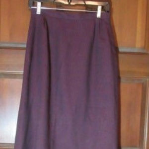 VINTAGE LINED MAROON STRIPE SKIRT Size 11